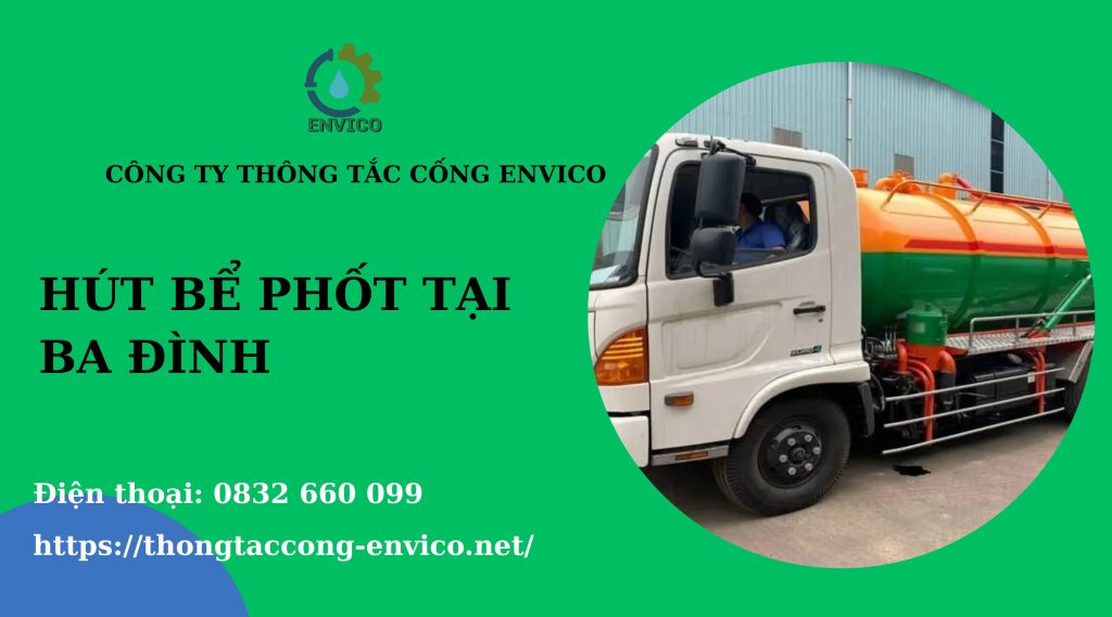 hút bể phốt tại ba đình
