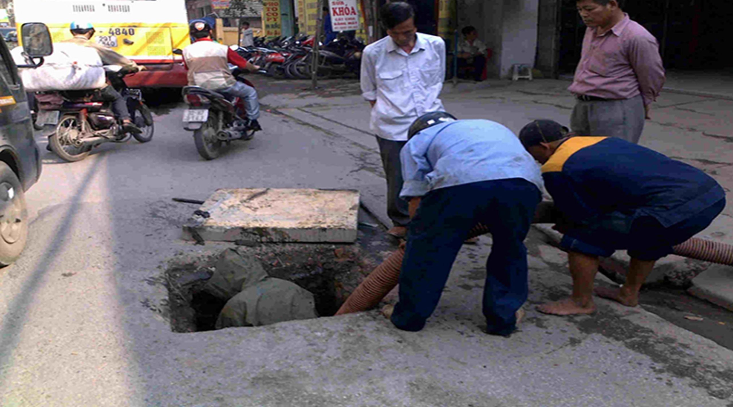 hút bể phốt tại ba đình